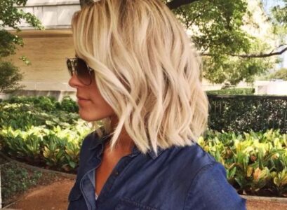 chick choppy textured bob