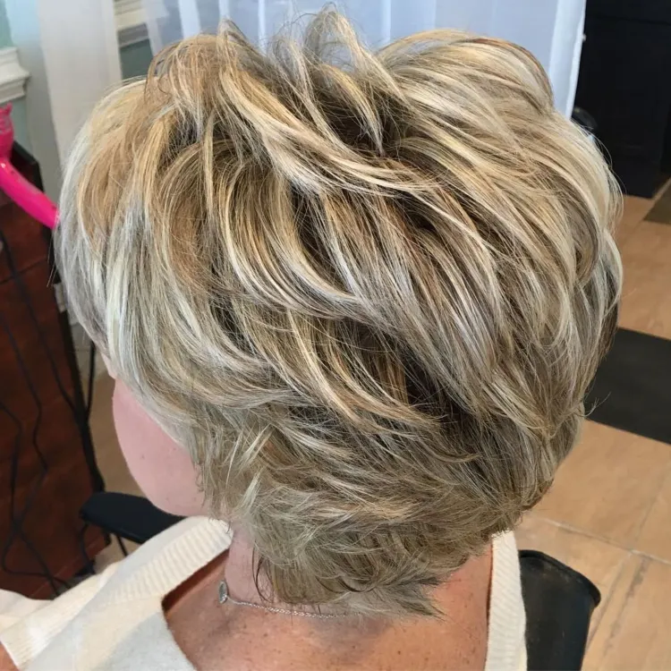 choppy hairstyles for over 70