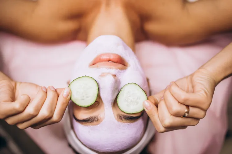 cucumber as a natural solution to lack of collagen dark pigmentation under eyes