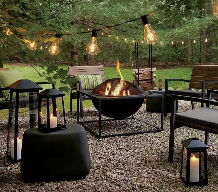 design and material options for outdoor fire pits