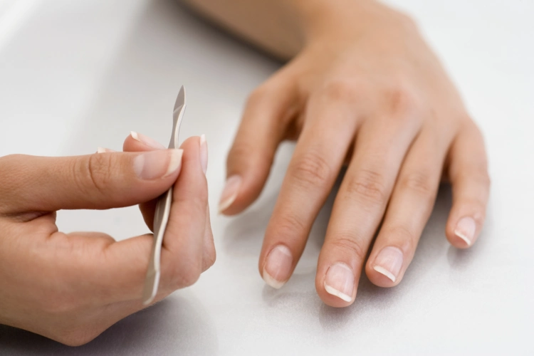dry manicure benefits safe for removing curicles