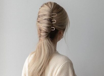 french half up twist hairstyle long hair tutorial easy tips tricks