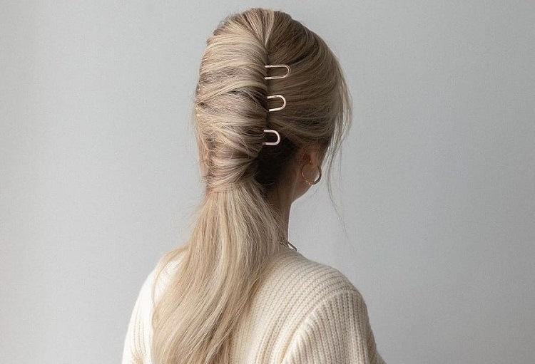 french half up twist hairstyle long hair tutorial easy tips tricks