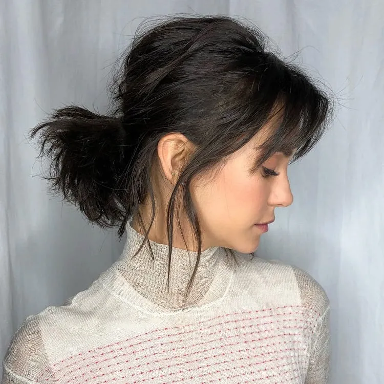 hairstyles=for shoulder length hair with bangs