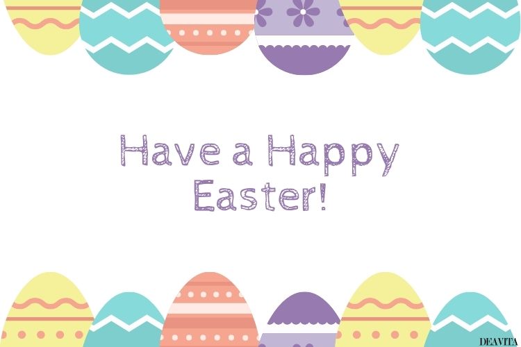happy easter cards with eggs