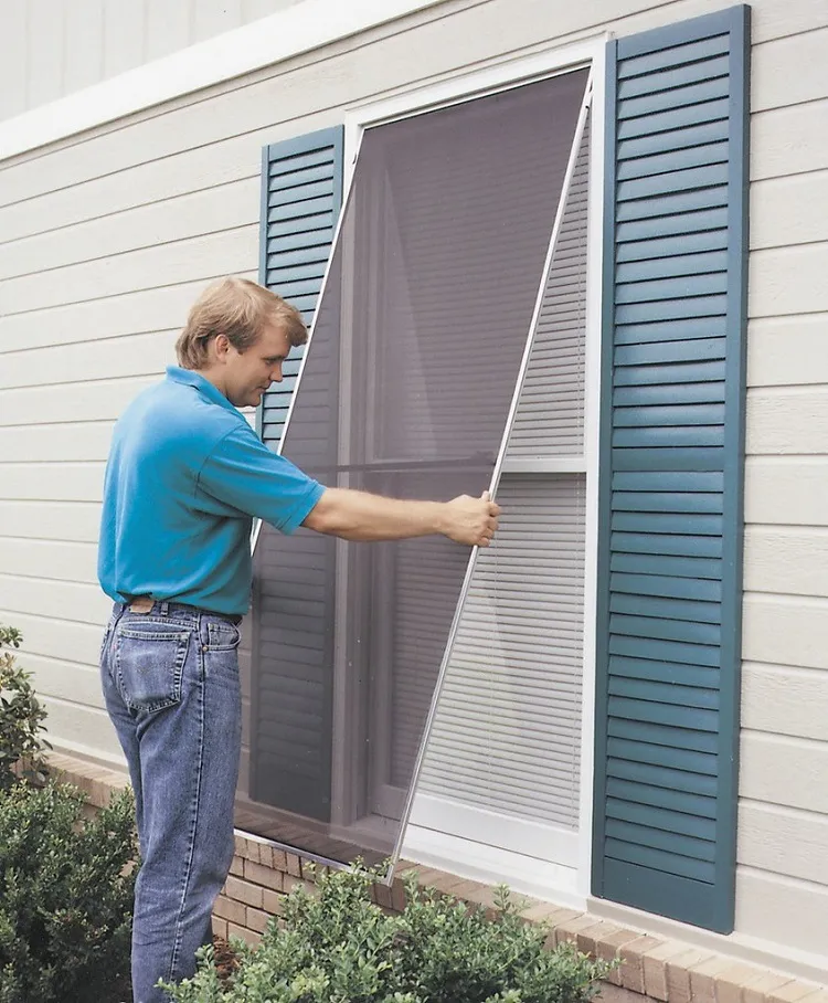 how to clean a dirty window screen removing it from the frame