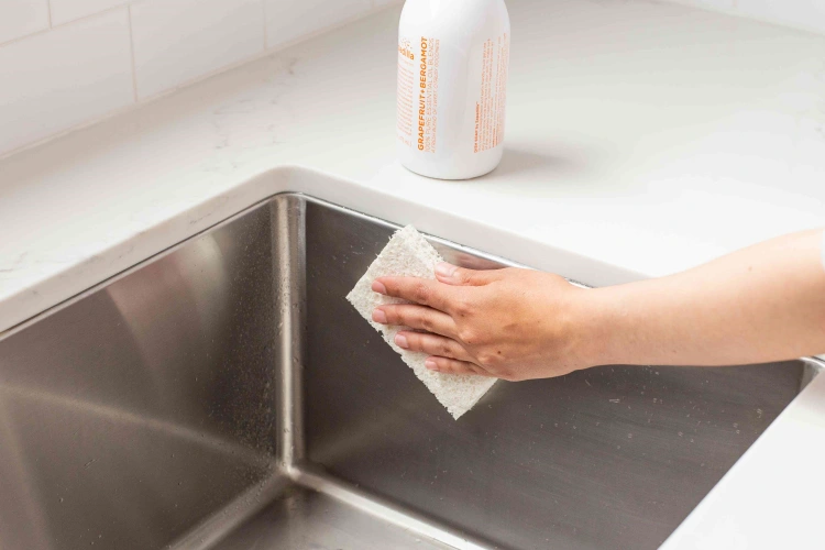 how to clean a stainless steel sink cleaning hacks
