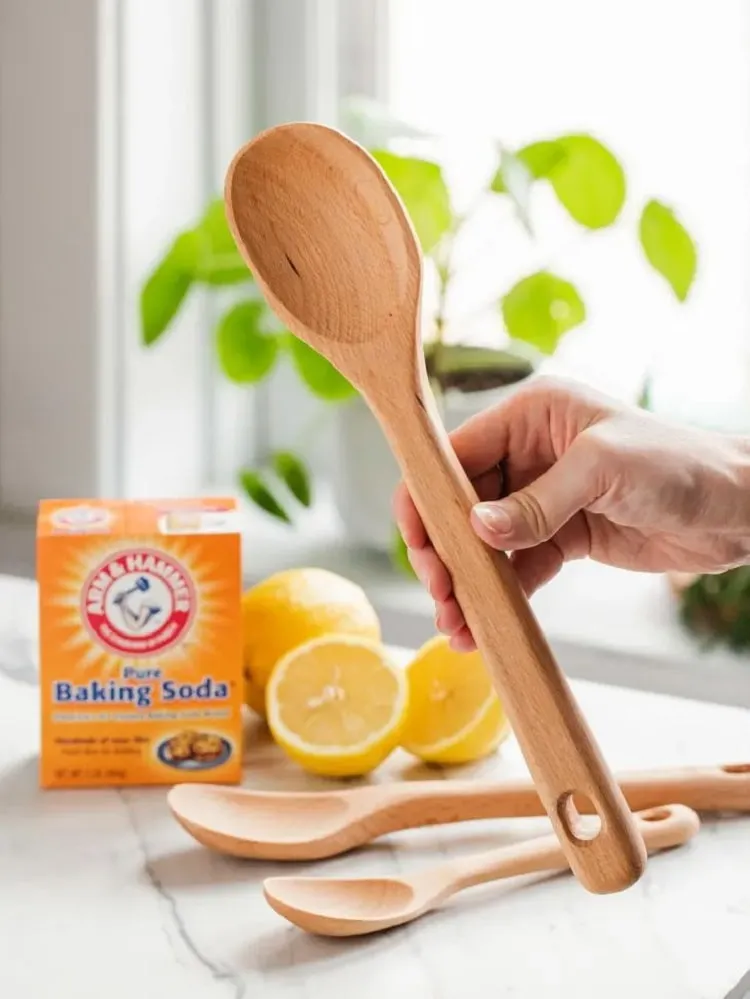 how to clean wooden spoons with lemon_how to clean wooden spoons baking soda