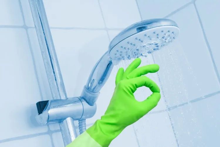 how to clean your shower with pin