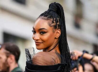 how to style box braids afro style