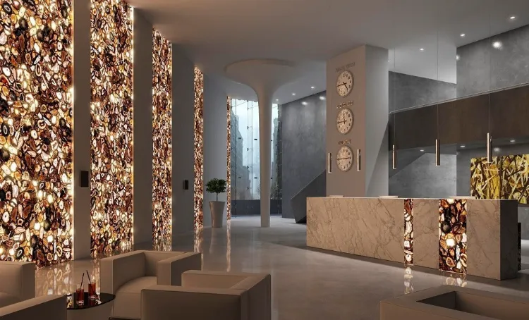 how to use natural stones in interior design improve aesthetics