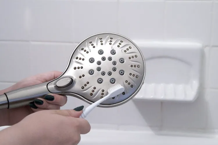 how to wash shower head without vinegar