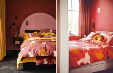ikea spring 2023 pink floral bedding interior decoration ideas