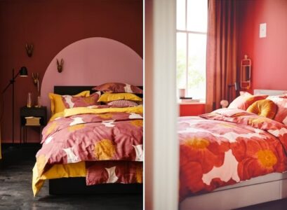 ikea spring 2023 pink floral bedding interior decoration ideas