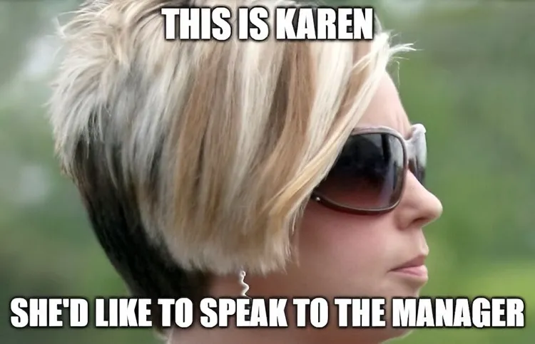 karen haircut inverted a line bob highlights women over 50