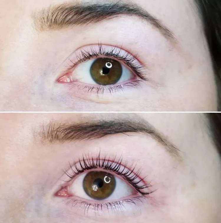 lash lifting photos before after precautions eyelash enhancement