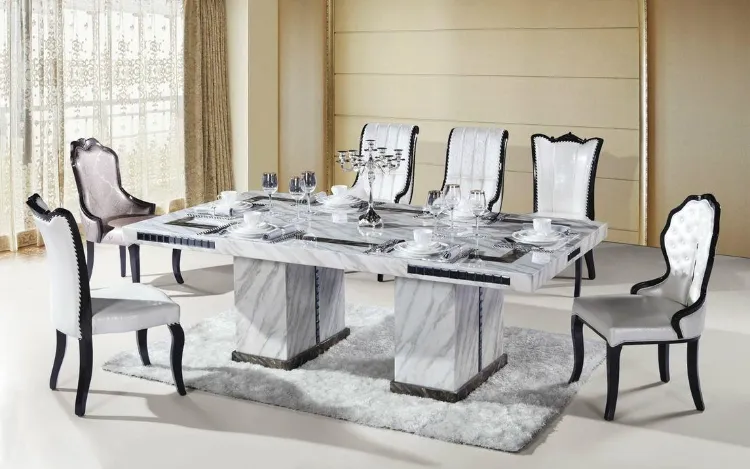 marble dining table stones slabs interior design ideas