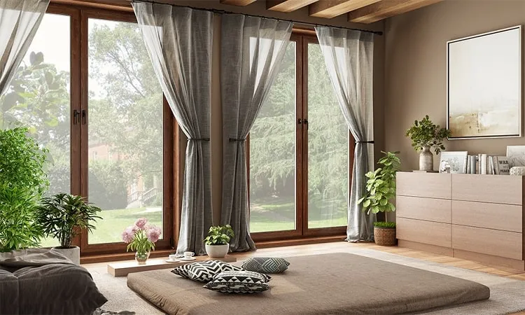 meditation room with big windows big windows designs