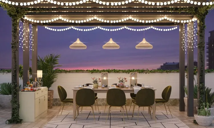 outdoor space lighting ideas balcony trends 2023