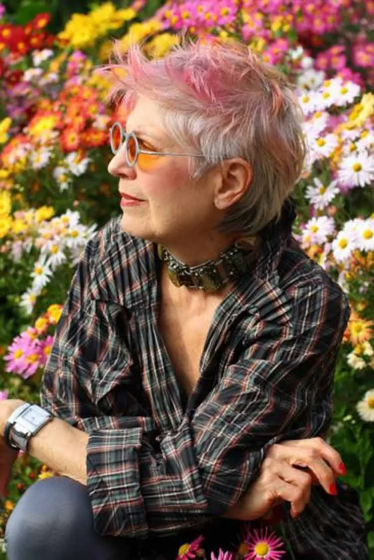 pink colorful streaks short hair edgy haisrtyles over 50 inspiration tips dos donts