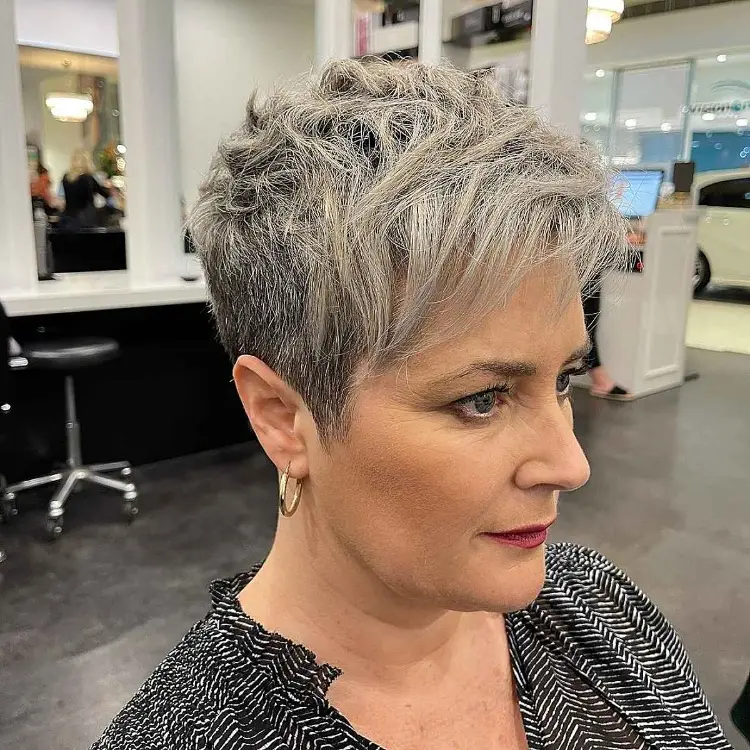 pixie haircut for women over 50 gray hair hairstyle ideas trends
