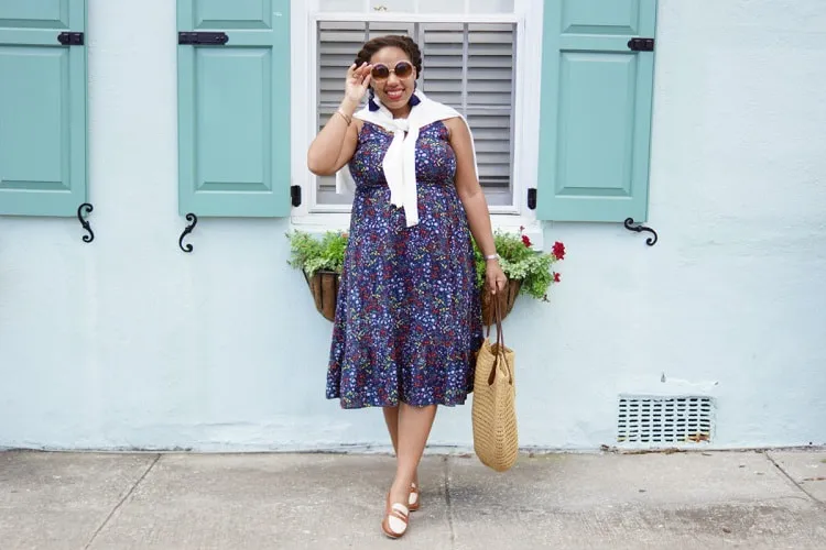 plus-size-outfit-midi-dress-with-loafers