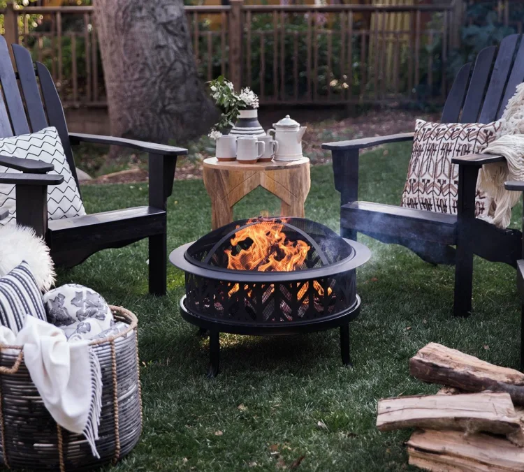 portable small fire pit idea cozy outdoor nook