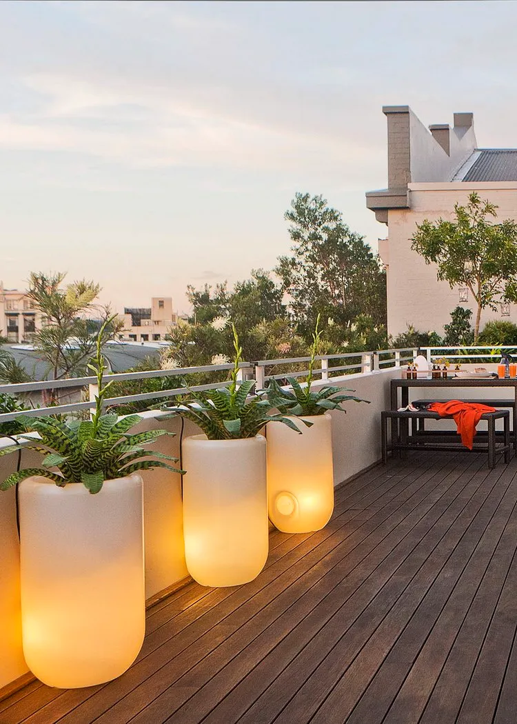 roof garden lighting ideas