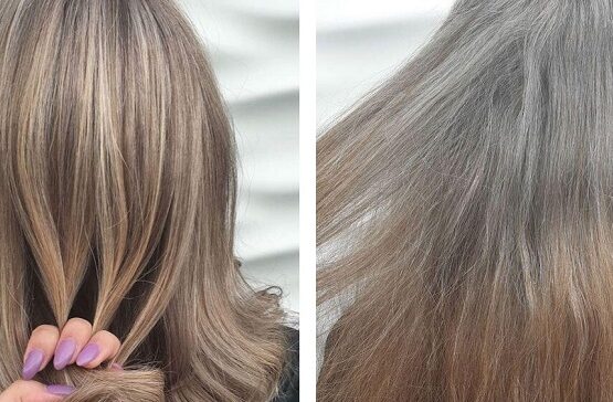 salt-and-pepper- with-colourful- highlights-gold-hair