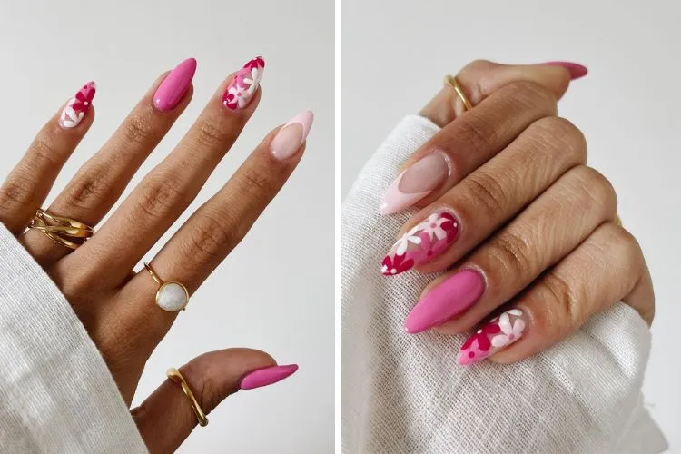 spring nail ideas 2023 summer manicure trends flowers design