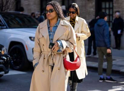 spring trench coat fashion week women outfit inspiration