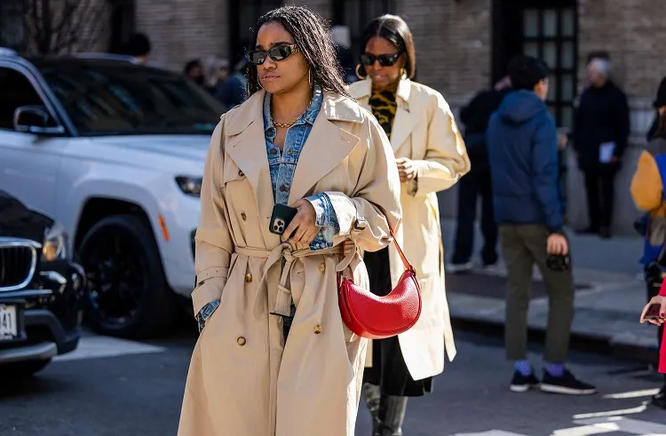 spring trench coat fashion week women outfit inspiration