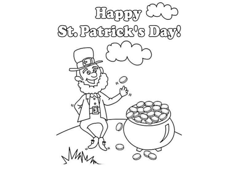st. patrick's day coloring pages for kids and adults