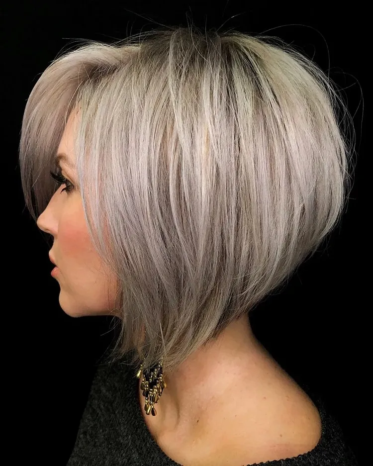 stacked a line bob haircut inverted hairstyle ideas 2023