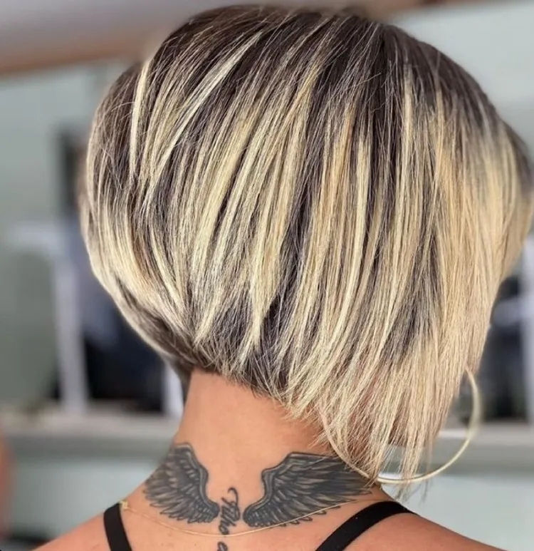 stacked a line bob haircut women hairstyle trends 2023