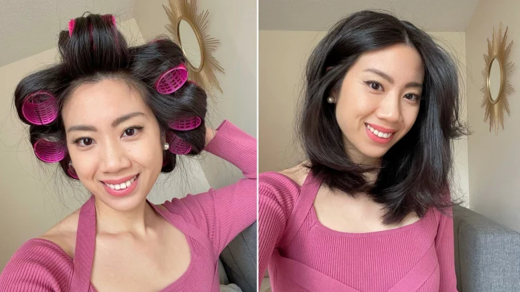 style hair with velcro rollers and achieve volume