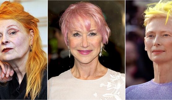 vivienne westwood helen mirren tilda swinton edgy hairstyle over 50 inspiration ideas colorful