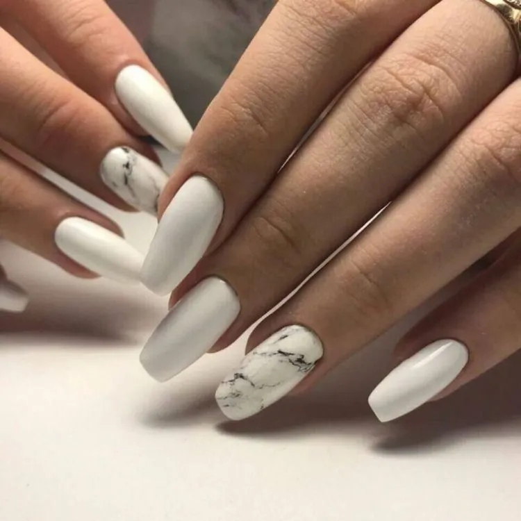 white color nails how to do biab nails at home