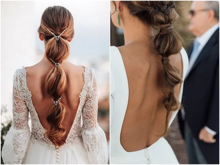 bubble ponytail bridal hairstyle trends