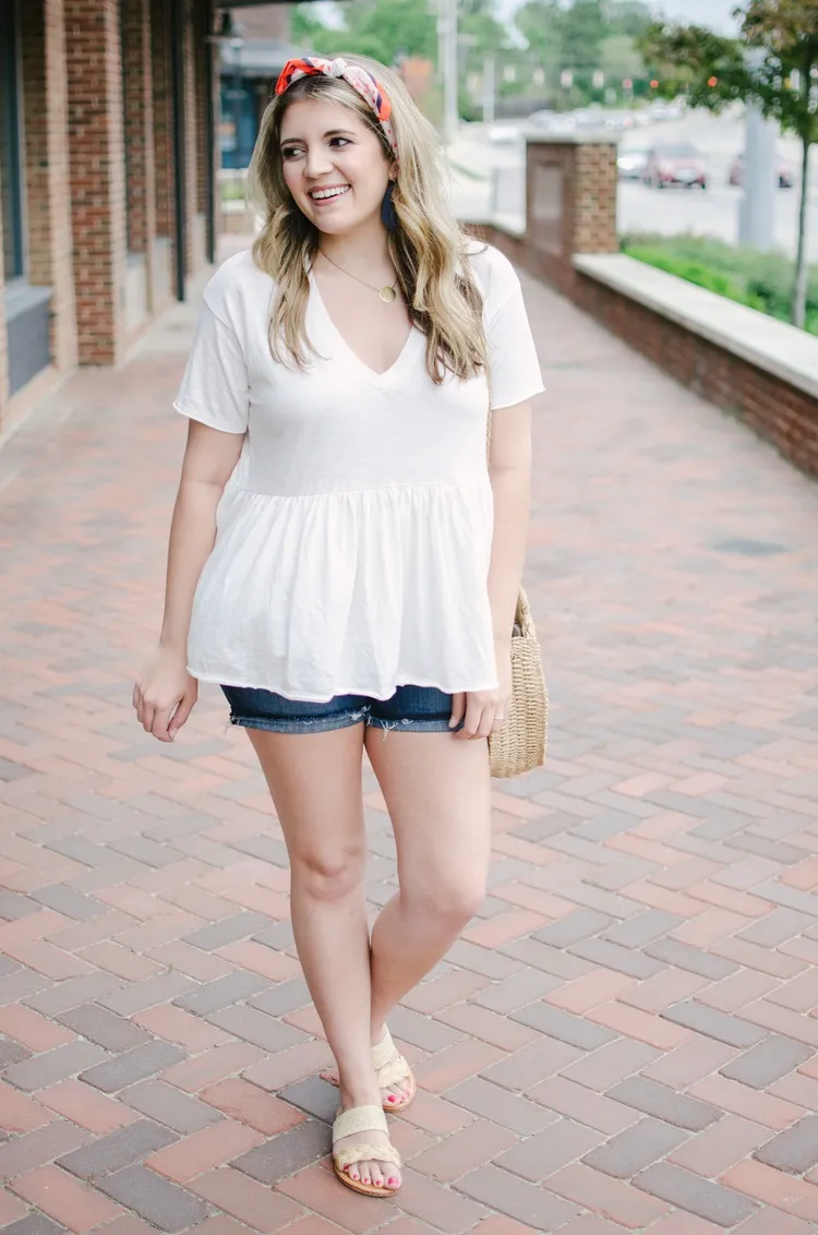 can you combine peplum tops with shorts
