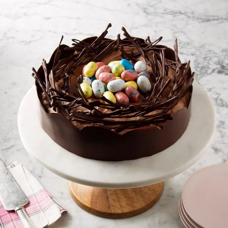 chocolate easter nest cake recipe