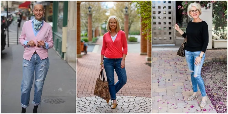 fashion trends for women over 50 how to wear jeans in spring 2023