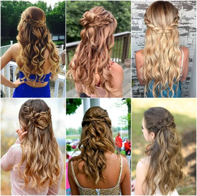 half up half down prom hairstyles trends