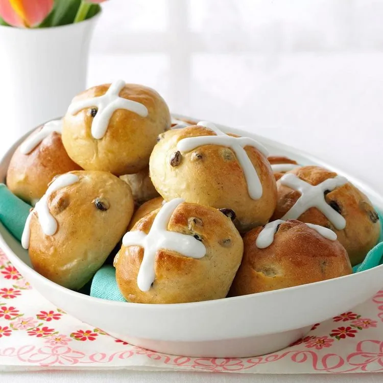 traditional easter breads hot cross buns recipe