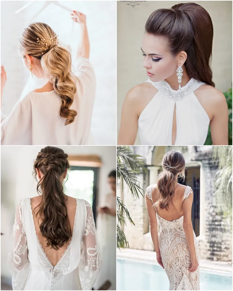 how to choose your ponytail wedding hairstyle