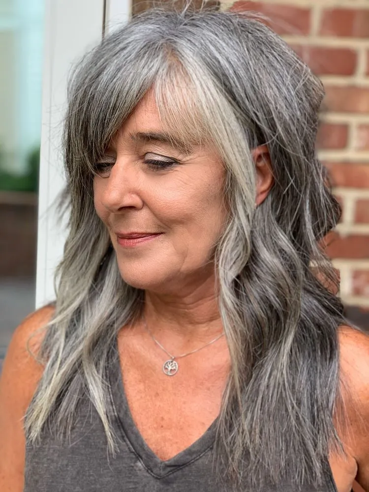 20+ Long Gray Hairstyles for Women Over 50: Showcase Your Silver Mane!