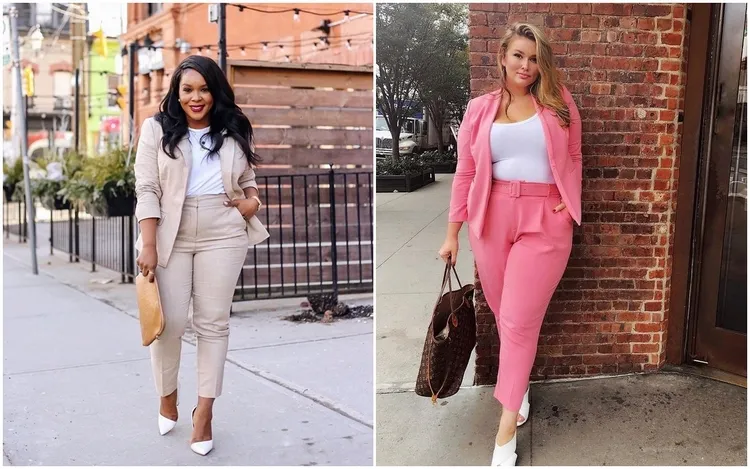 summer pants suits for curvy women casual chic outfit ideas
