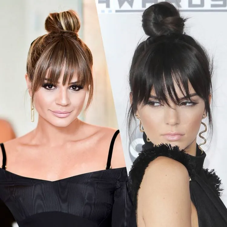 tinkerbell bangs and top knot hairstyle how to rock the fairy look this spring