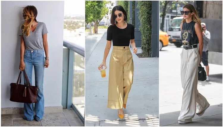 wide leg pants and t shirt the ultimate casual summer outfit