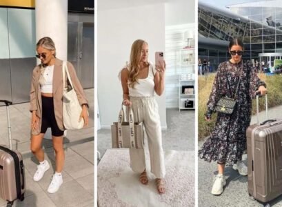 airport travel outfit ideas 2023 comfy cute